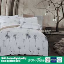 Hotel bedding/Wholesale 200TC cotton bedding set,blue bed sheet duvet cover pillowcase
